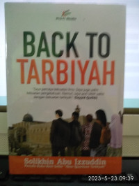 Image of BACK TO TARBIYAH
