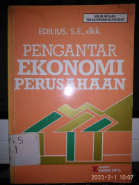 Image of PENGANTAR EKONOMI PERUSAHAAN